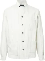 Bergfabel Checked Casual Shirt In White