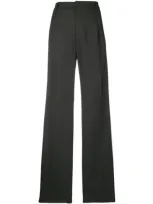 Miu Miu Track Stripe Tailored Trousers In Grey