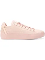 Fabi Perforated Low-top Sneakers In Pink