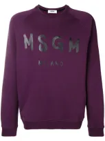 Msgm Logo Print Sweatshirt - Pink