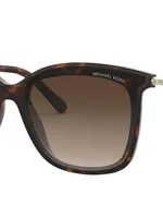 Michael Kors 61mm Gradient Square Sunglasses In Smoke Gradient