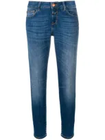 Closed Faded Slim Trousers In Blue