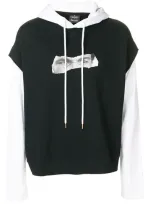 Marcelo Burlon County Of Milan Ali Eyes Cotton Hoodie In Black