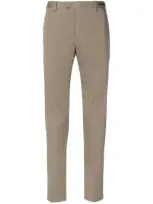 Pt01 Slim-fit Tailored Trousers In Neutrals