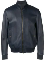 Ajmone Schmale Bomberjacke In Blau