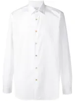 Paul Smith Long-sleeve Fitted Shirt In White