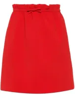 Miu Miu Faille Cady Skirt In Rot