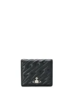 Vivienne Westwood Coventry Quilted Wallet In N403 Black