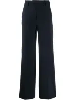 Closed Wide Leg Trousers In Blue