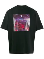 Marcelo Burlon County Of Milan Fantasy Square Print T-shirt In Black