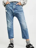 R13 Tailored Drop Denim Bain Blue