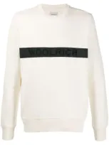 Woolrich Logo Stripe Sweatshirt In White