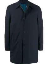 Paul Smith Raincoat With Removable Lining In Blue