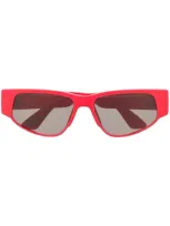 Mykita Cash Tinted Sunglasses In Red