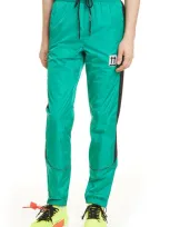 Off-white River Trail Nylon Track Pants In Mint