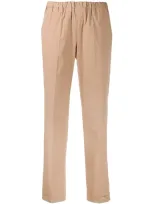 Alberto Biani Slim Fit Tailored Trousers In Neutrals