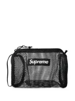 Supreme Logo Utility Washbag In Black