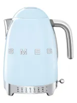 Smeg '50s Retro Style Variable Temperature Electric Kettle In Pastel Blue