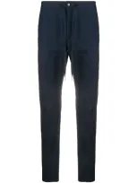 Theory Zaine Slub Poplin Slim Fit Chinos In Blue