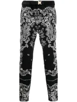 Sacai Floreal Corduroy Trousers In Black