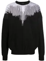 Marcelo Burlon County Of Milan Wings Print Sweatshirt In Black