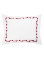 Matouk Daphne Floral Embroidered Count Sham In Berry