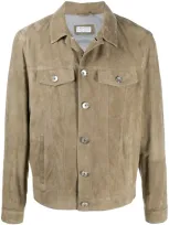 Brunello Cucinelli Single-breasted Fitted Jacket In Green