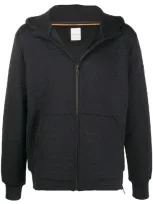 Paul Smith Geometric Print Zipped Hoodie In Black