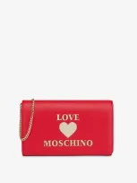 Love Moschino Padded Heart Evening Bag In Black