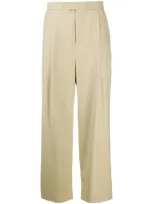 Nanushka Eetu Pleated Crepe Trousers In Neutrals