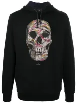 Paul Smith Skull-print Hoodie In Black