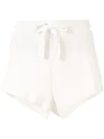 The Upside Ezi Cotton Sweat Shorts In White