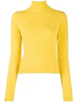 Ermanno Ermanno Schmaler Rollkragenpullover In Yellow