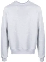 Msgm Logo Print Sweatshirt In Grey