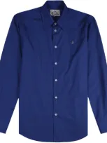 Vivienne Westwood Single Button Shirt In Navy