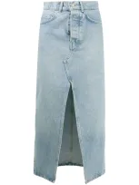 Allsaints Klassischer Jeansrock In Blue