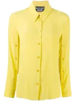 Boutique Moschino Plain Long-sleeve Shirt In Yellow