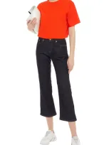 Victoria Victoria Beckham Mid-rise Kick-flare Jeans In Black