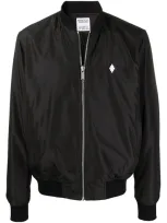 Marcelo Burlon County Of Milan Motif-print Bomber Jacket In Black