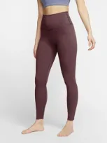 Nike Yoga Luxe Women's High-waisted 7/8 Infinalon Leggings In Night Maroon,dark Beetroot