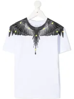 Marcelo Burlon County Of Milan Kids' T-shirt With Wings Print In White