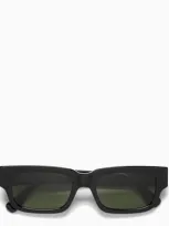 Retrosuperfuture Roma Born X Raised Ii Acetate Sunglasses In Black,green