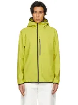 Moncler Darc Hooded Technical-shell Jacket In Yellow