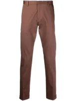 Paul Smith Slim-cut Tailored Trousers In Braun