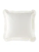 Sherry Kline Home Alyssa Solid Linen European Sham In Ivory