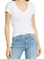 Splendid V-neck T-shirt In White