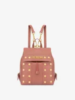 Love Moschino Gold Studs Backpack In Black