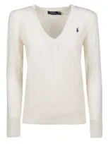 Polo Ralph Lauren Kimberly Classic Sweater In White