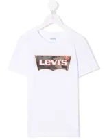 Levi's Teen Camouflage Logo-print T-shirt In White