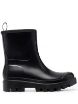 Gia Borghini Giove Wellington Boots In Black